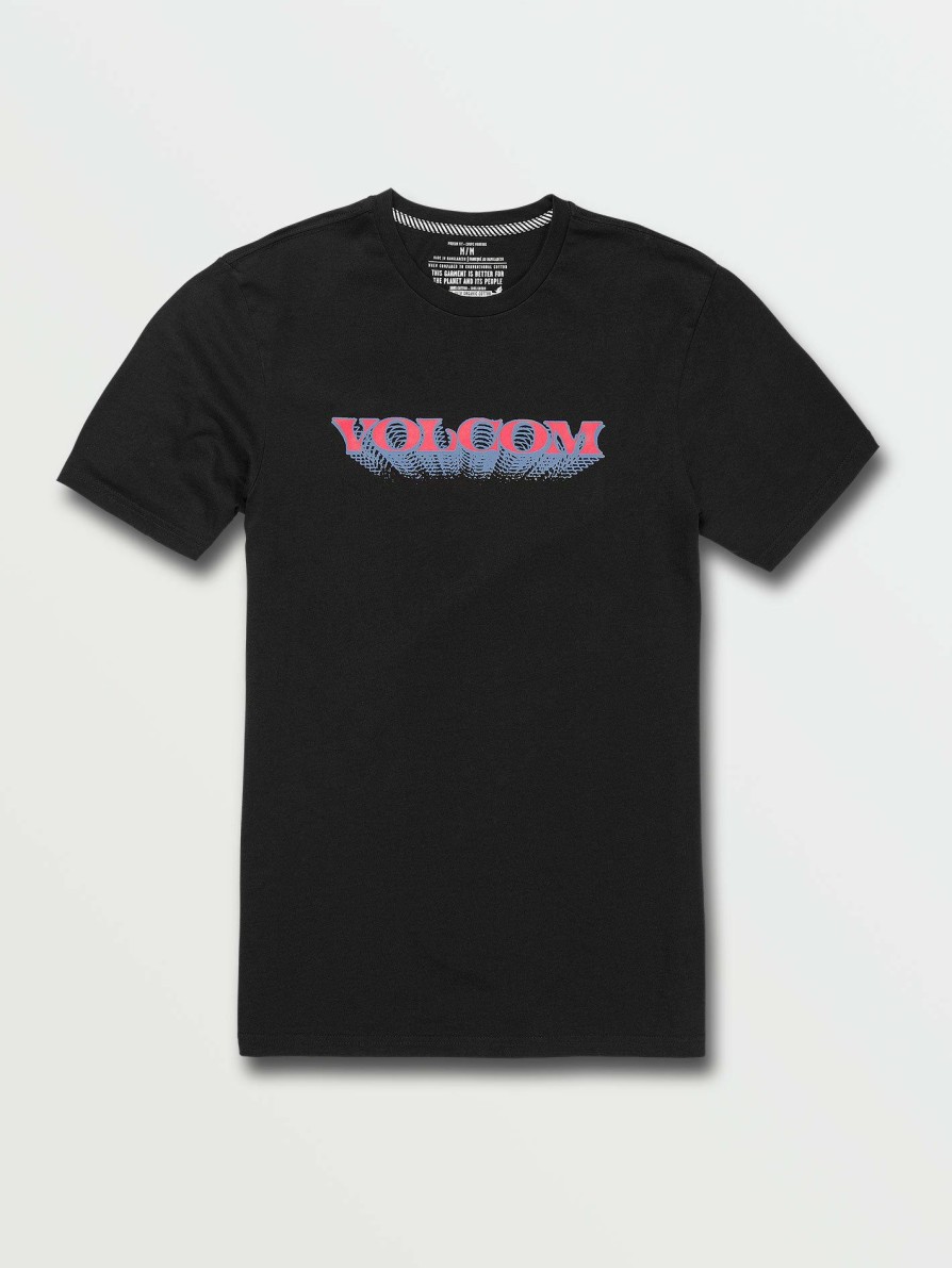 Mens Accessories * | Volcom Reliable Quality Holograph Short Sleeve Tee Black