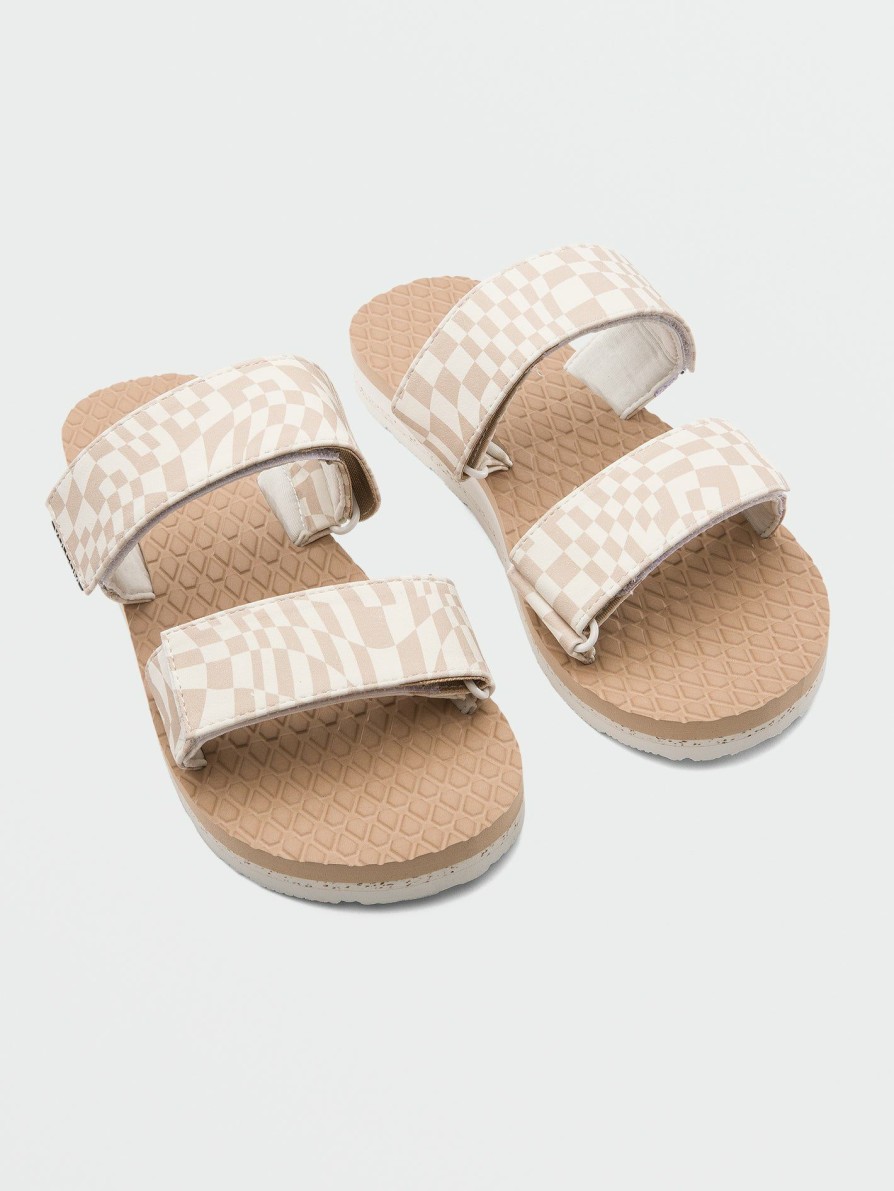 Womens Accessories * | Volcom Limited Edition Womens Eco Recliner Slide Sandals Hazel Hazelnut