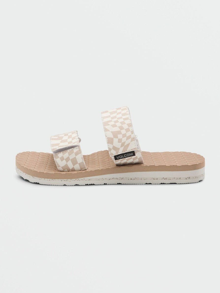 Womens Accessories * | Volcom Limited Edition Womens Eco Recliner Slide Sandals Hazel Hazelnut