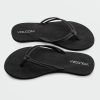 Womens Accessories * | Volcom Wholesale Forever And Ever Ii Sandals Black Out