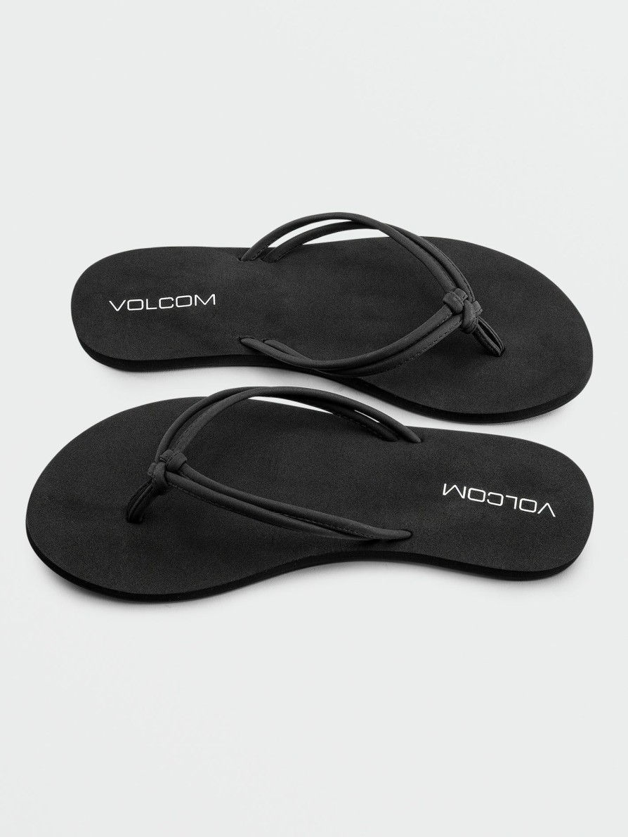 Womens Accessories * | Volcom Wholesale Forever And Ever Ii Sandals Black Out