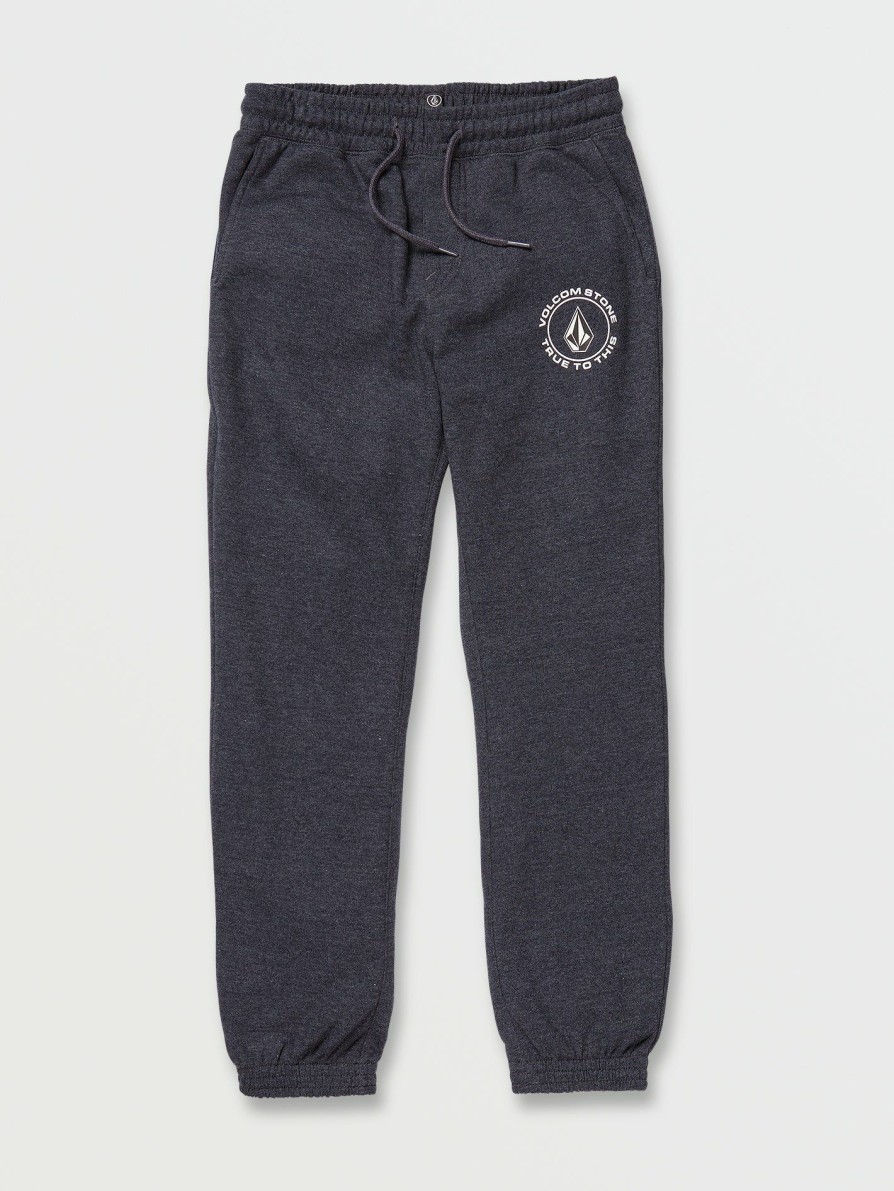 Kids * | Volcom Latest Big Boys True To This Fleece Pants Navy Heather