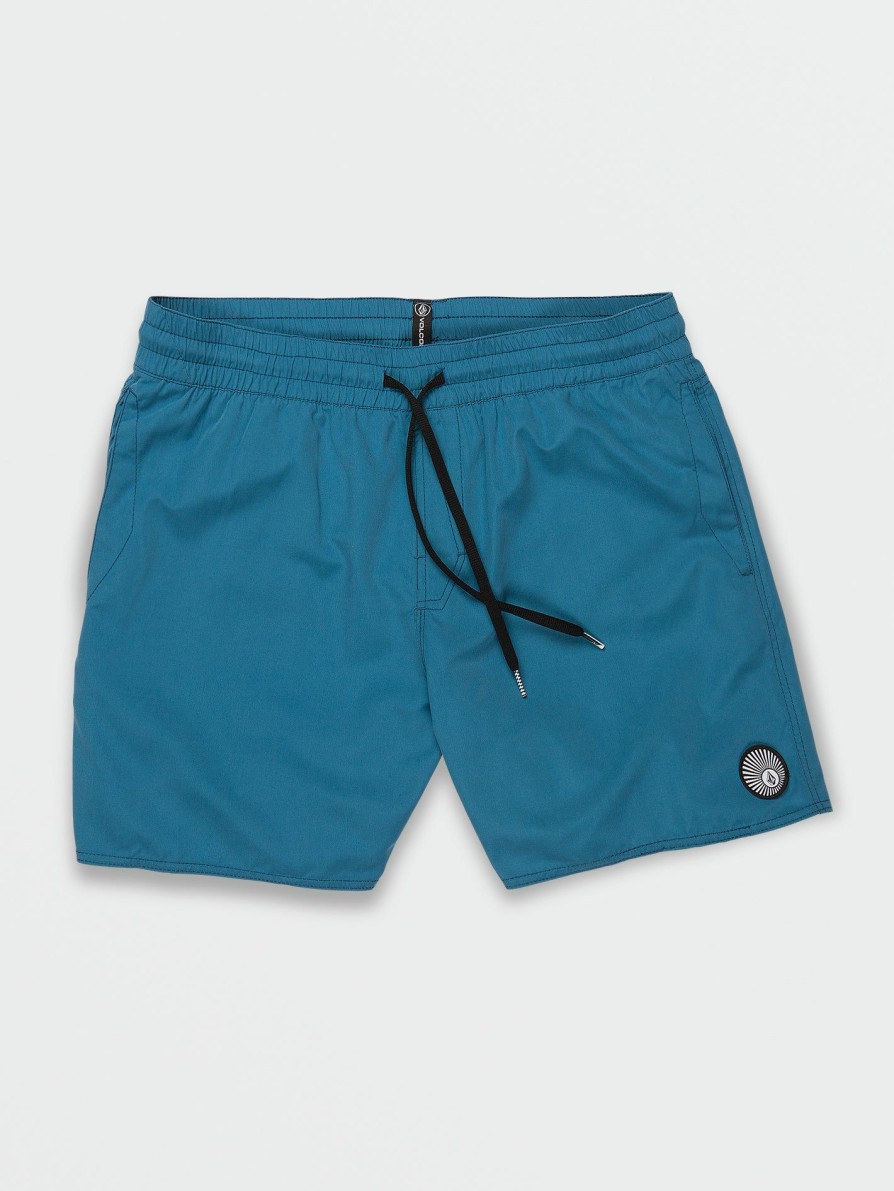 Core Surf * | Volcom Gift Selection Big Boys Lido Solid Trunks Aged Indigo