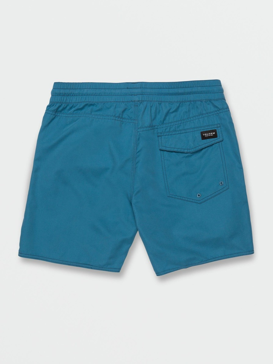 Core Surf * | Volcom Gift Selection Big Boys Lido Solid Trunks Aged Indigo