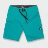 Kids * | Volcom Tendy Style Big Boys Lido Solid Mod-Tech Trunks Electric Blue