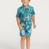 Core Surf * | Volcom New Little Boys Polydactal Mod Trunks Aged Indigo