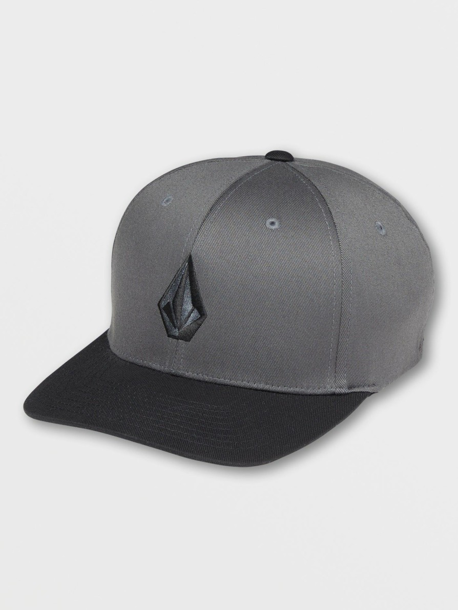 Core Outdoor * | Volcom Latest Full Stone Flexfit Hat Asphalt Black