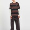 Kids * | Volcom Unique Big Boys Bandstone Twofer Long Sleeve Shirt Mahogany