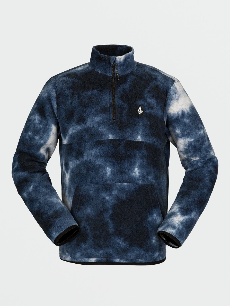 Kids * | Volcom Top Sell Kids Polar Fleece Pullover Storm Tie-Dye