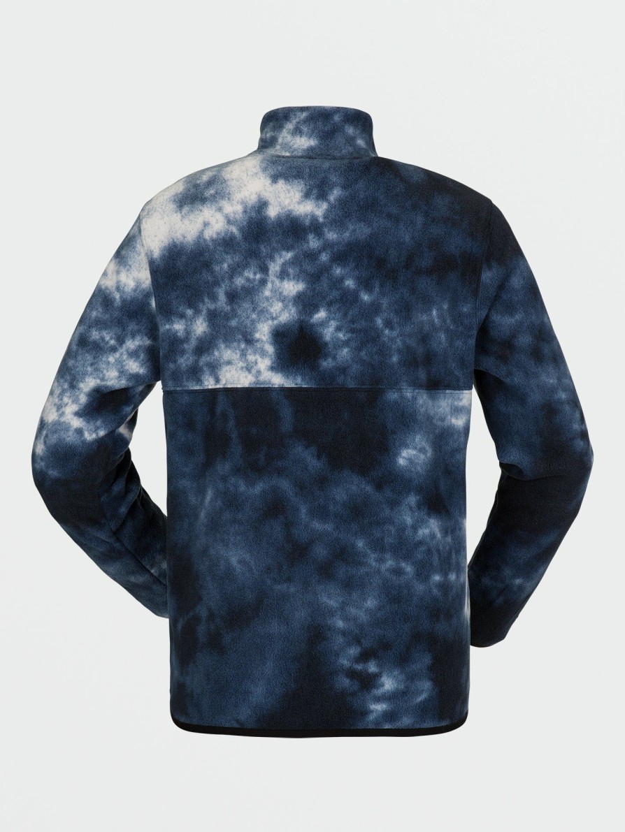 Kids * | Volcom Top Sell Kids Polar Fleece Pullover Storm Tie-Dye