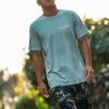 Mens Accessories * | Volcom Limited Edition Venice Short Sleeve Tee Shirt Cali Blue Heather Coastal Blue