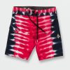 Kids * | Volcom Top Sellers Little Boys Quatro De Julio Trunks Red