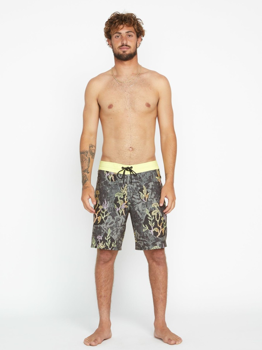 Mens Clothing * | Volcom Limited Edition Mashed Stoney Trunks Dusk Grey