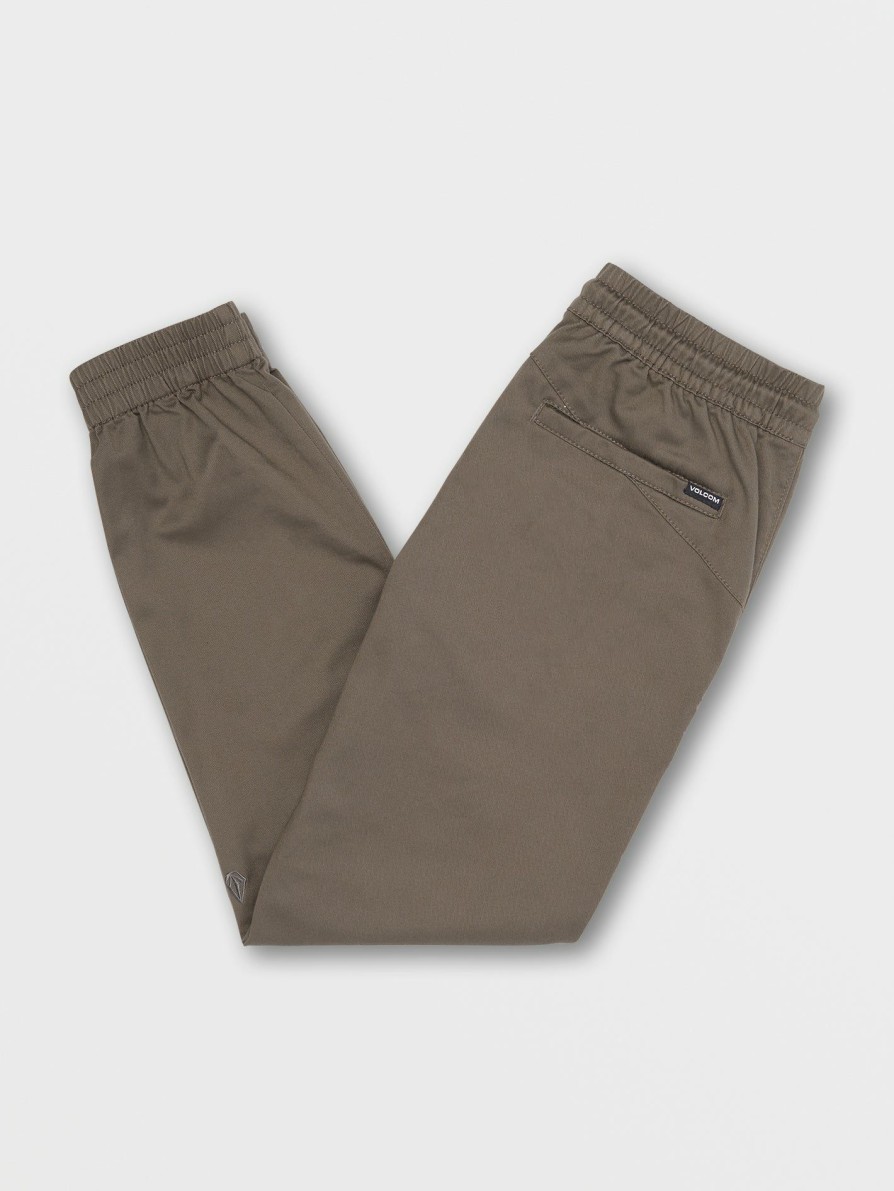 Kids * | Volcom Gift Selection Big Boys Frickin Slim Elastic Waist Joggers Mushroom