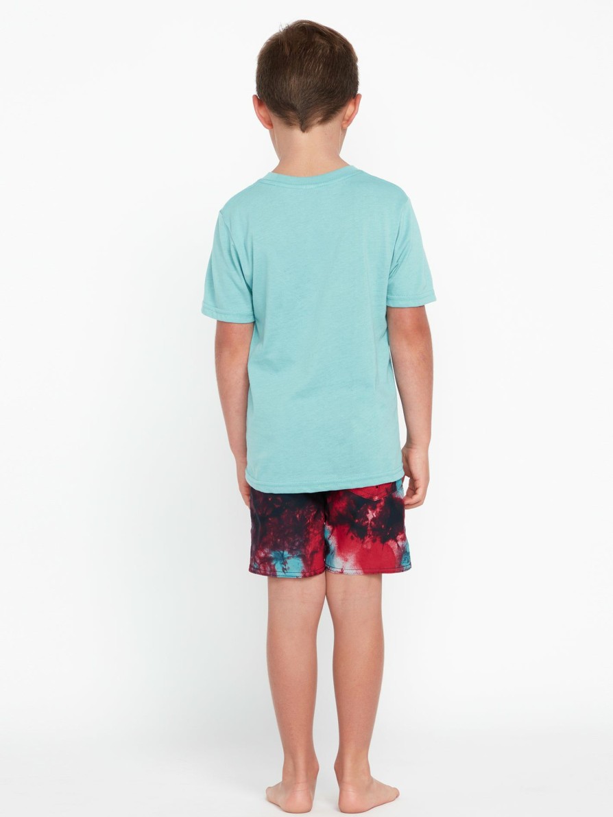 Kids * | Volcom Excellent Quality Little Boys Saturate Trunks Red