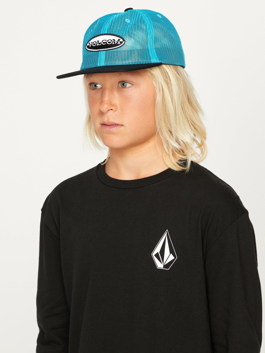 Kids * | Volcom Cheaper Meshington Trucker Hat Temple Teal