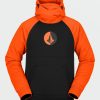 Core Snow * | Volcom Top Sellers Mens Hydro Riding Hoodie Orange Shock