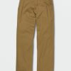 Core Skate * | Volcom Top Sell Frickin Skate Chino Pants Dark Khaki