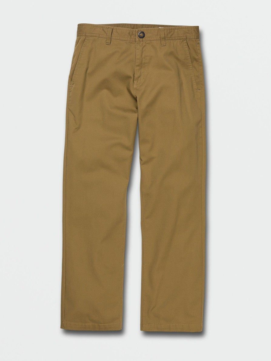 Core Skate * | Volcom Top Sell Frickin Skate Chino Pants Dark Khaki