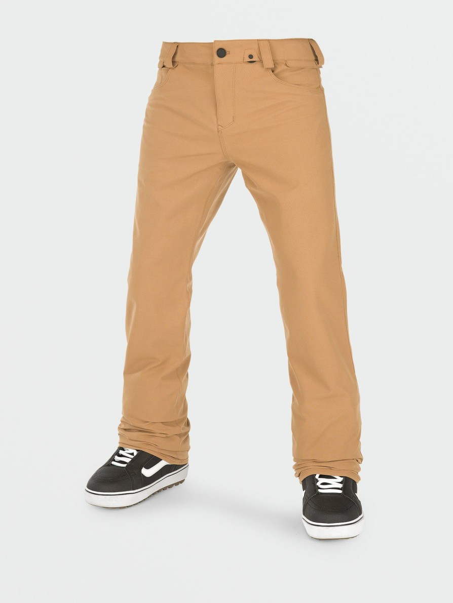 Core Snow * | Volcom Latest Mens 5-Pocket Tight Pants Caramel