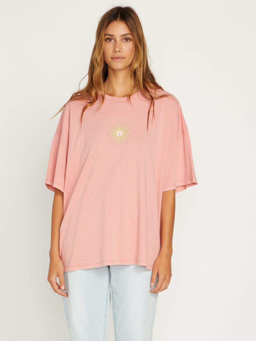 Womens Accessories * | Volcom Discount Online My Guys Tee Desert Pink