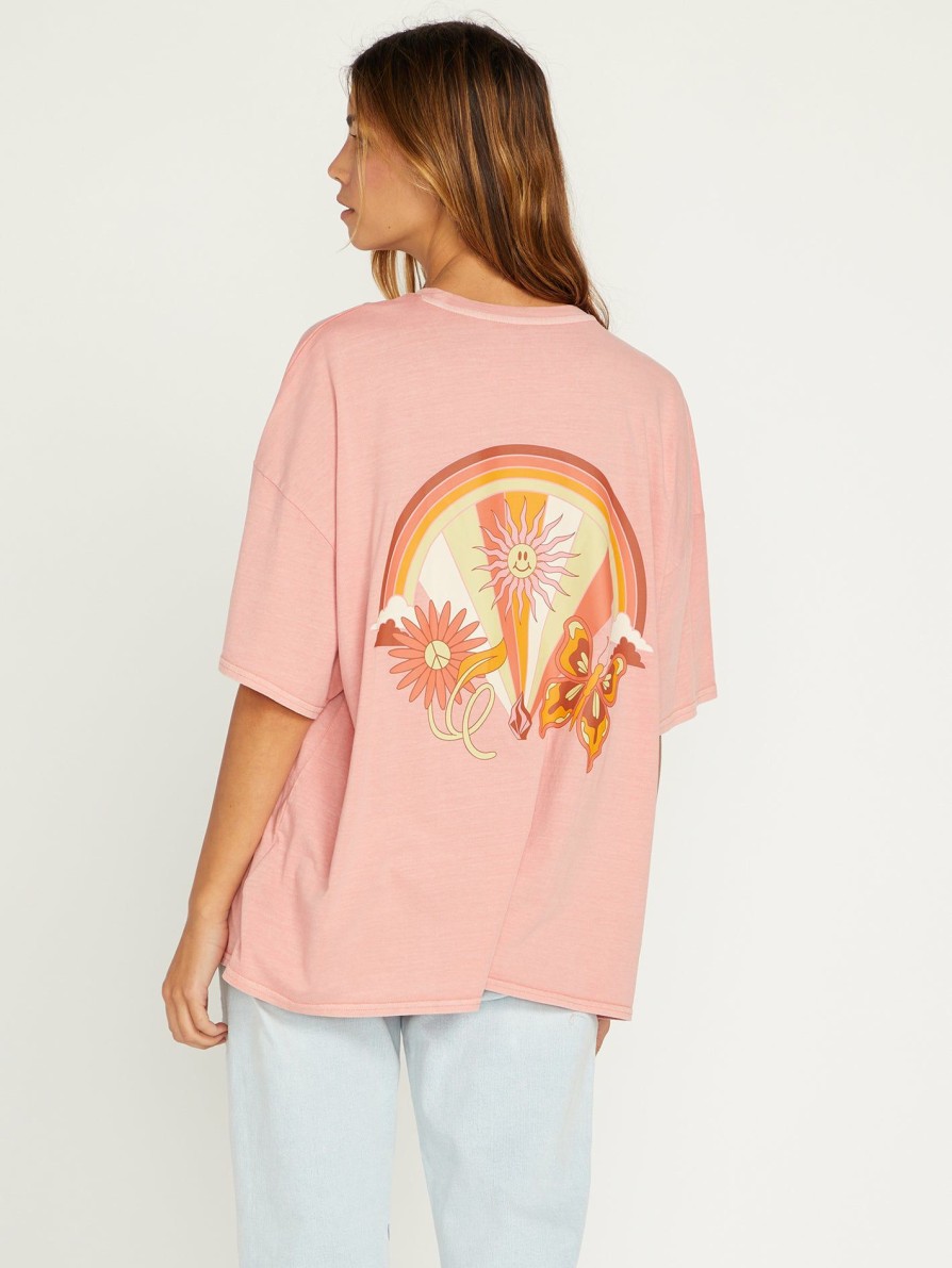 Womens Accessories * | Volcom Discount Online My Guys Tee Desert Pink