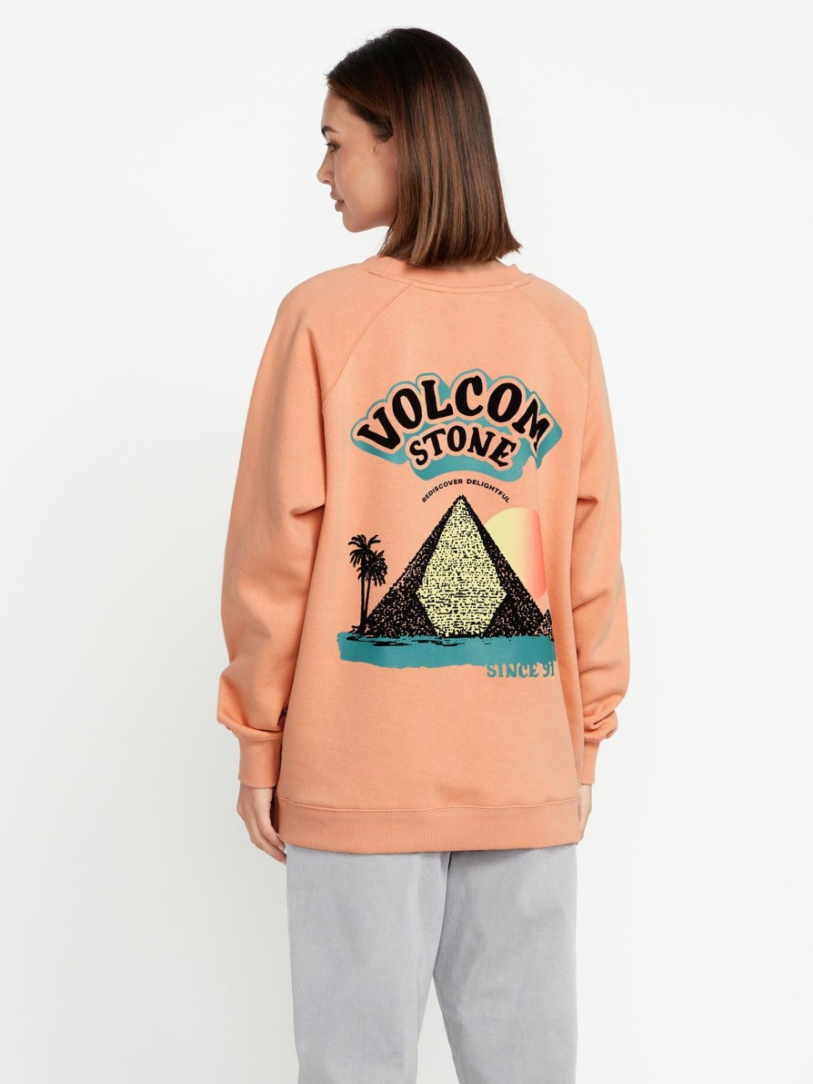 Mens Accessories * | Volcom Best-Selling Stone Magic Boyfriend Crew Clay