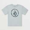 Kids * | Volcom Tendy Style Little Boys Circle Stone Short Sleeve Tee Celestial Blue