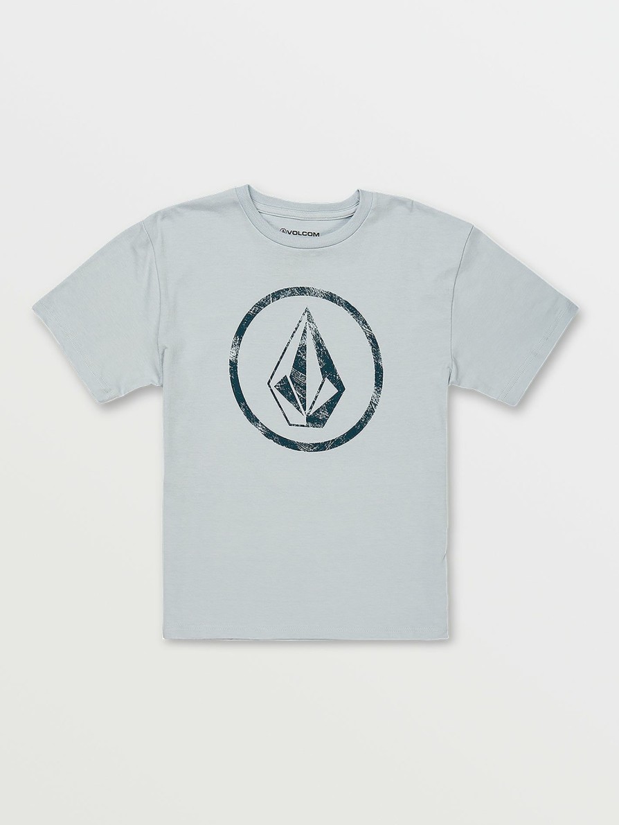 Kids * | Volcom Tendy Style Little Boys Circle Stone Short Sleeve Tee Celestial Blue