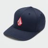 Mens Accessories * | Volcom Exclusive Full Stone Flexfit Hat Navy Combo