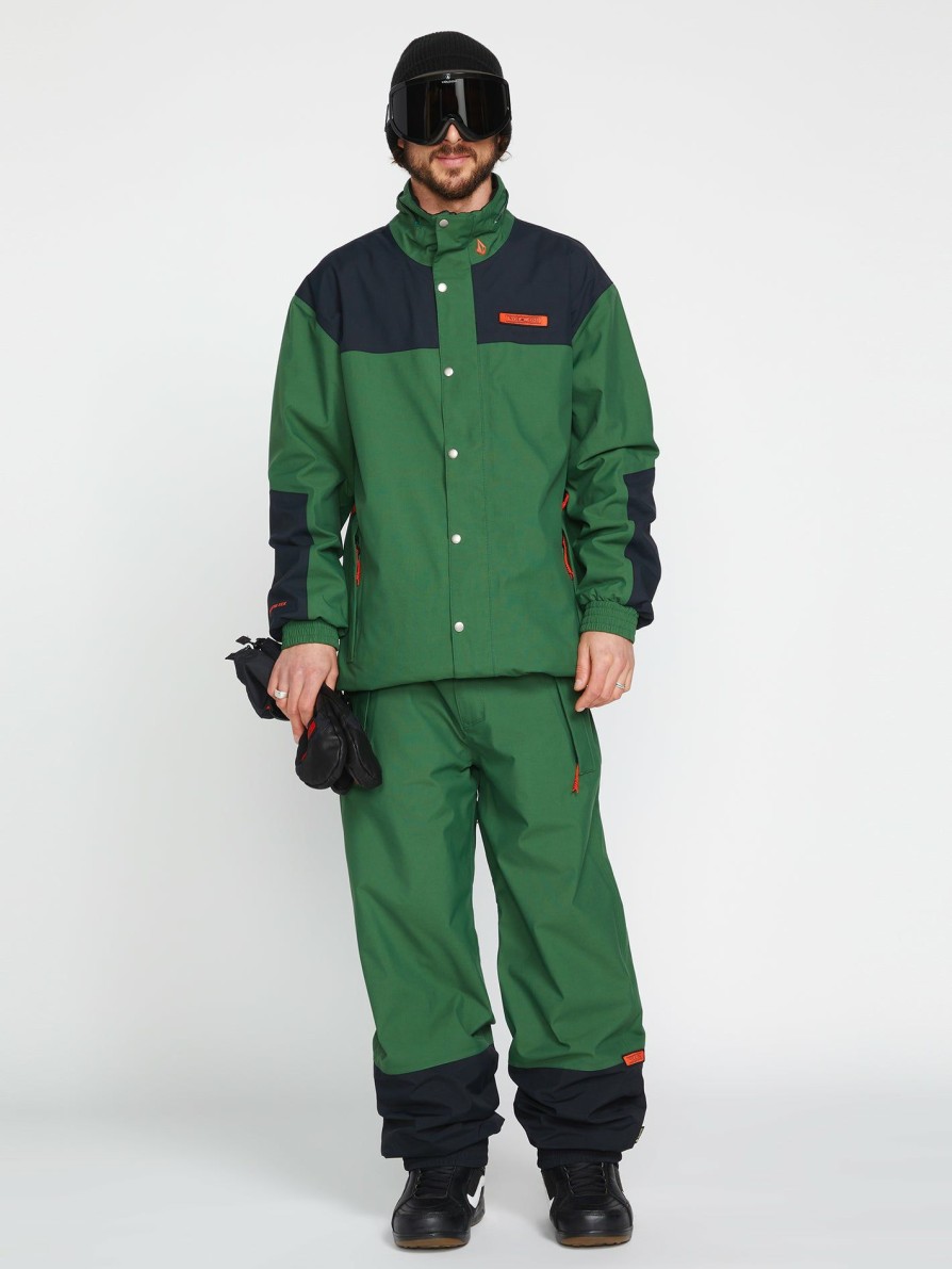 Core Snow * | Volcom Top Sell Mens Longo Gore-Tex Pants Military