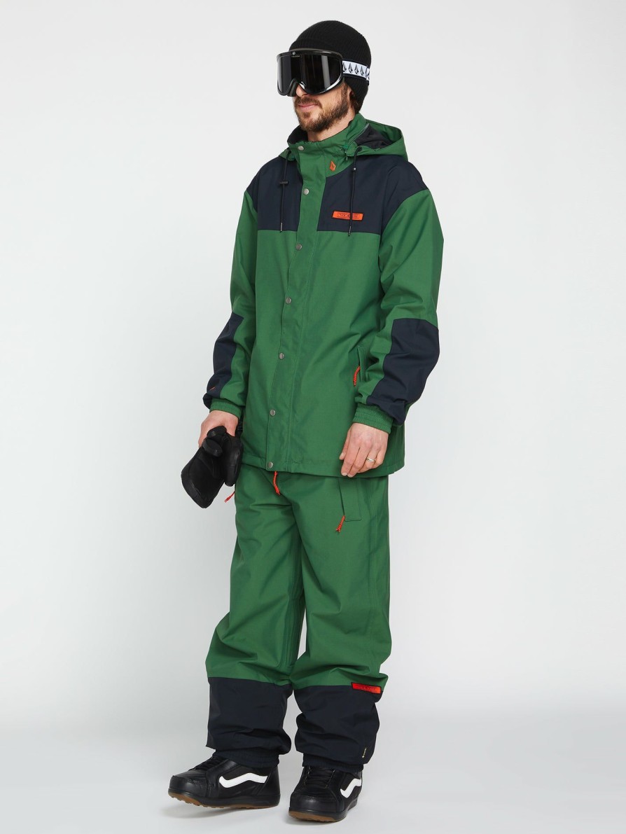 Core Snow * | Volcom Top Sell Mens Longo Gore-Tex Pants Military