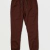 Mens Accessories * | Volcom Discount Online Frickin Slim Jogger Pants Plum