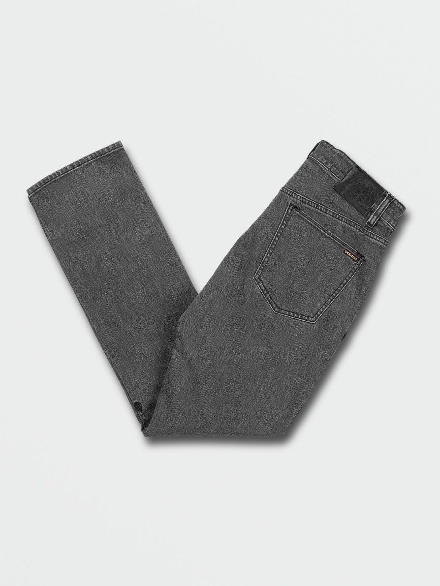 Mens Clothing * | Volcom Best-Selling Vorta Slim Fit Jeans Easy Enzyme Grey