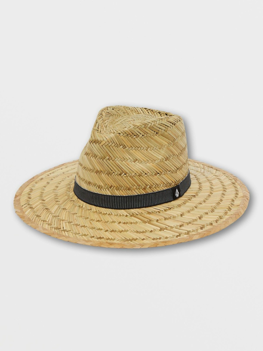 Womens Accessories * | Volcom Gift Selection Throw Shade Straw Hat Natural