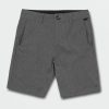 Kids * | Volcom Excellent Quality Big Boys Frickin Cross Shred Static Shorts Charcoal Heather