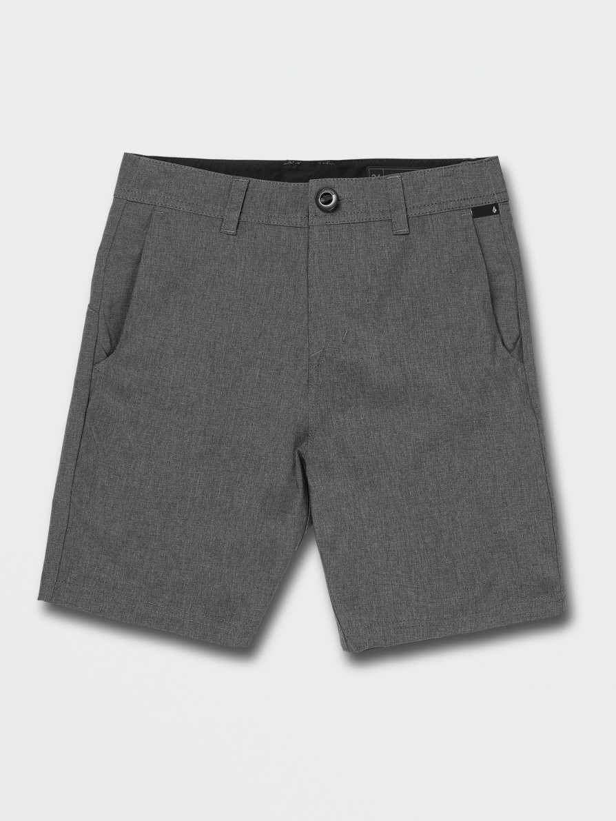 Kids * | Volcom Excellent Quality Big Boys Frickin Cross Shred Static Shorts Charcoal Heather