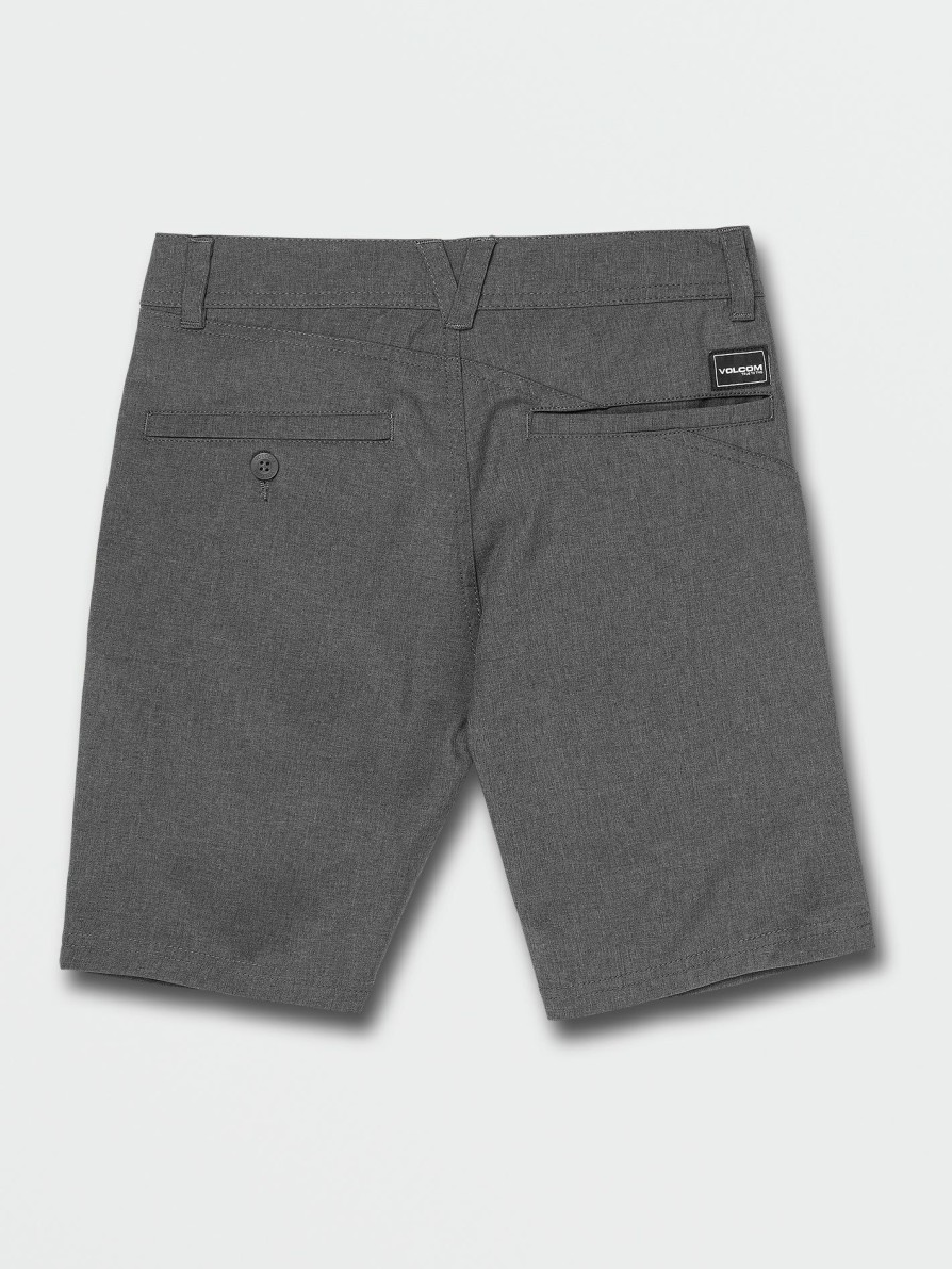 Kids * | Volcom Excellent Quality Big Boys Frickin Cross Shred Static Shorts Charcoal Heather