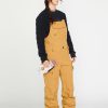 Core Snow * | Volcom Excellent Quality Womens Creston 3D Stretch Bib Overall Caramel