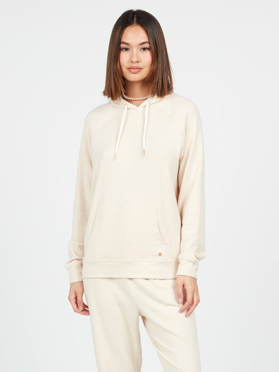 Womens Accessories * | Volcom Quality Guarantee Lived In Lounge Hoodie Sand