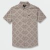 Mens Clothing * | Volcom Limited Edition Throwing Star Short Sleeve Shirt Tower Grey