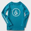 Core Surf * | Volcom Excellent Quality Little Boys Lido Solid Long Sleeve Upf 50 Rashguard Barrier Reef