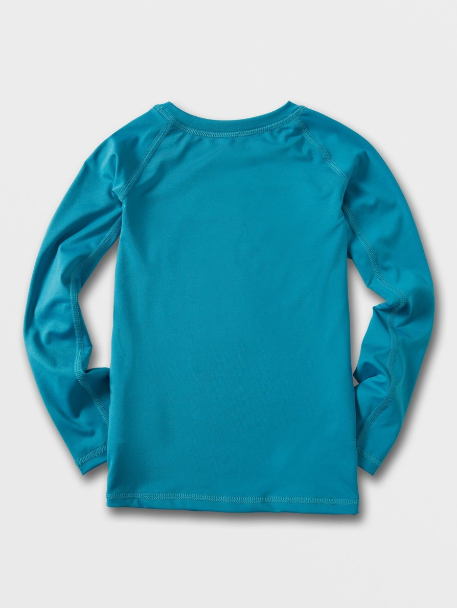 Core Surf * | Volcom Excellent Quality Little Boys Lido Solid Long Sleeve Upf 50 Rashguard Barrier Reef