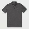 Mens Accessories * | Volcom Latest Hazard Pro Polo Short Sleeve Shirt Storm Cloud