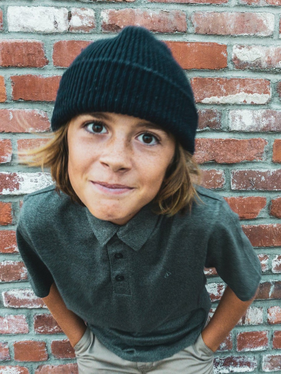 Core Skate * | Volcom Limited Edition Boys Full Stone Beanie Black