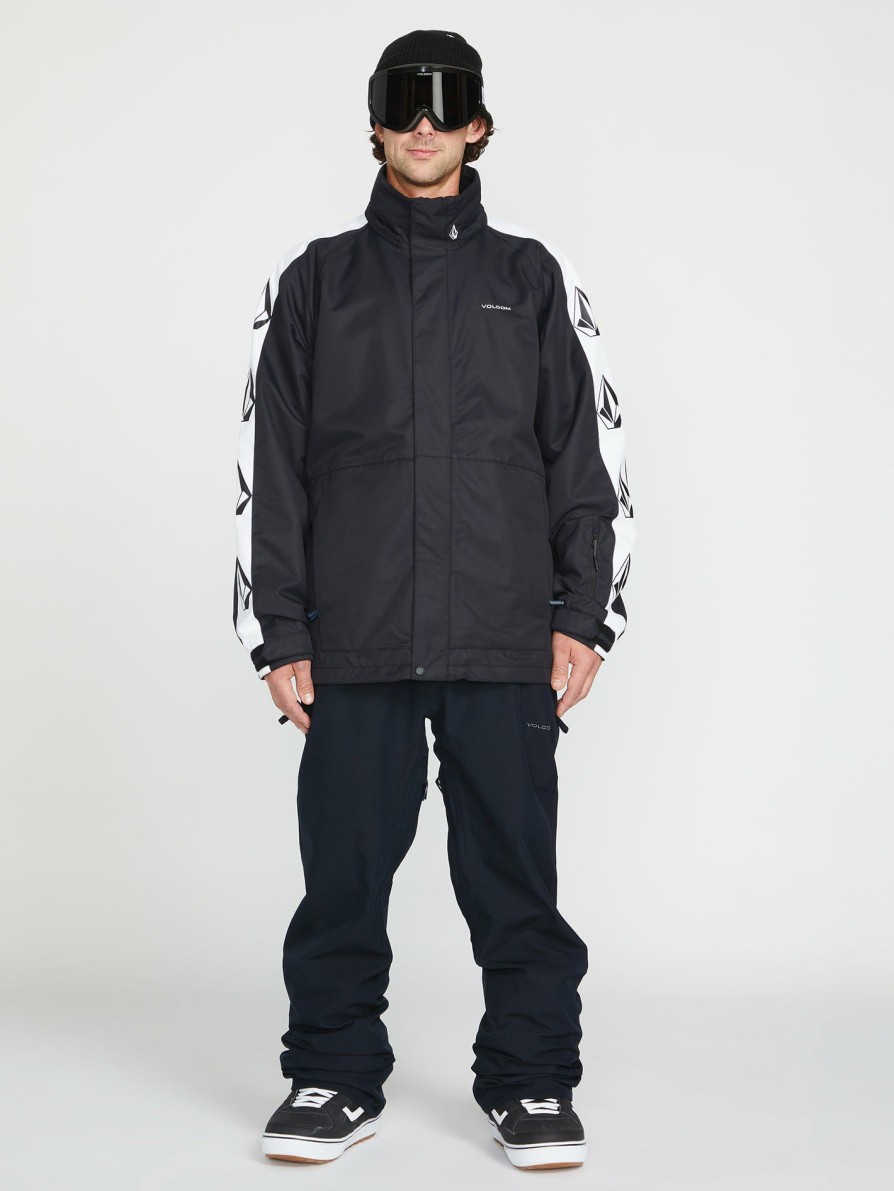 Core Snow * | Volcom Cheaper Mens Iconic Stone Insulated Jacket Black