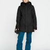 Core Snow * | Volcom Reliable Quality Womens Paxson 2L Tds Infrared Parka Black