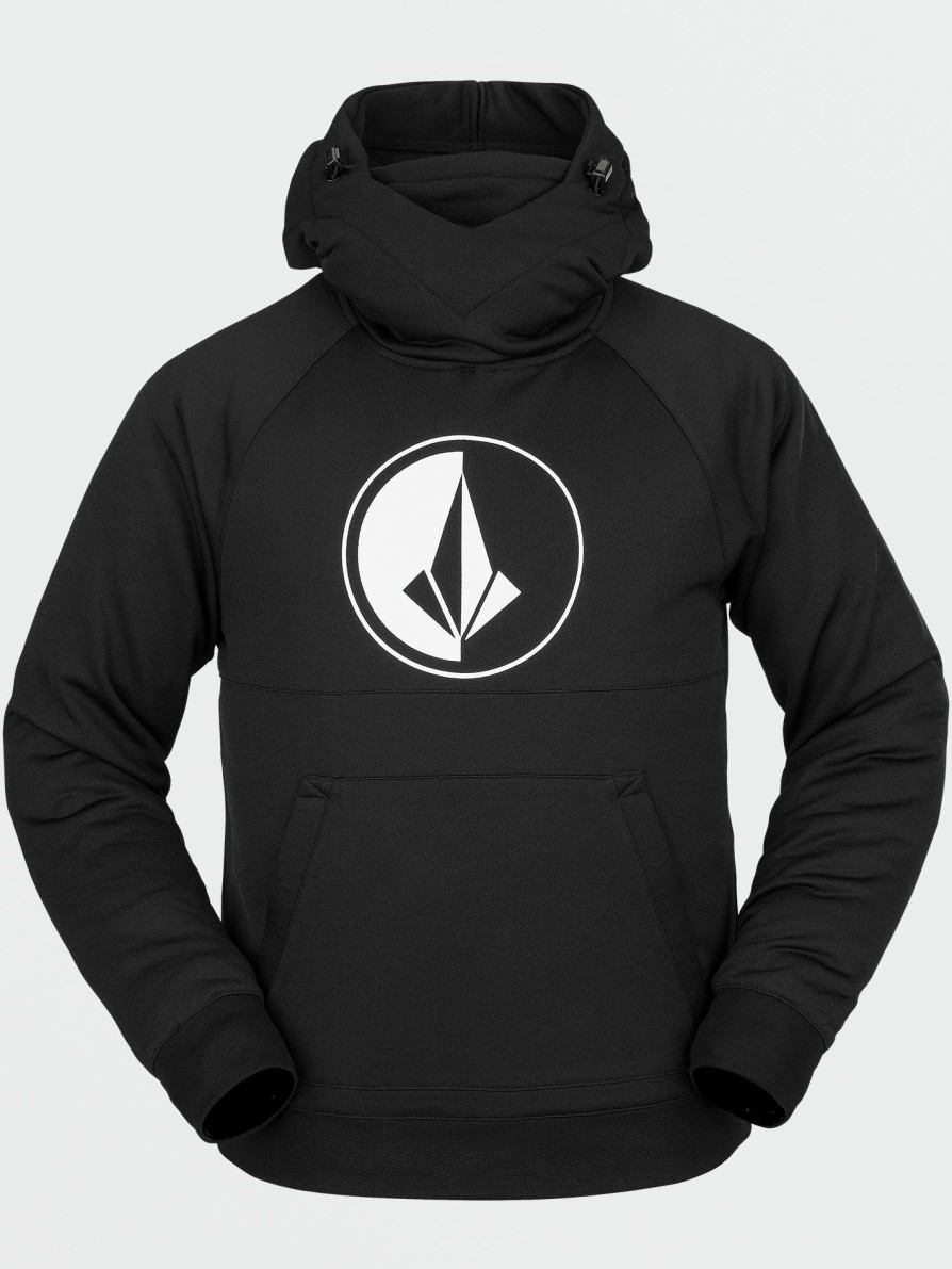 Core Snow * | Volcom New Mens Hydro Riding Hoodie Black