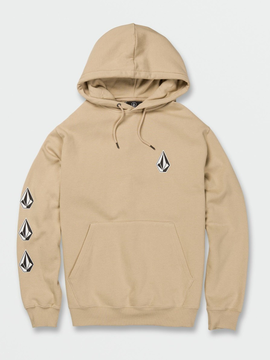 Mens Clothing * | Volcom Quality Guarantee Iconic Stone Pullover Sweatshirt Almond