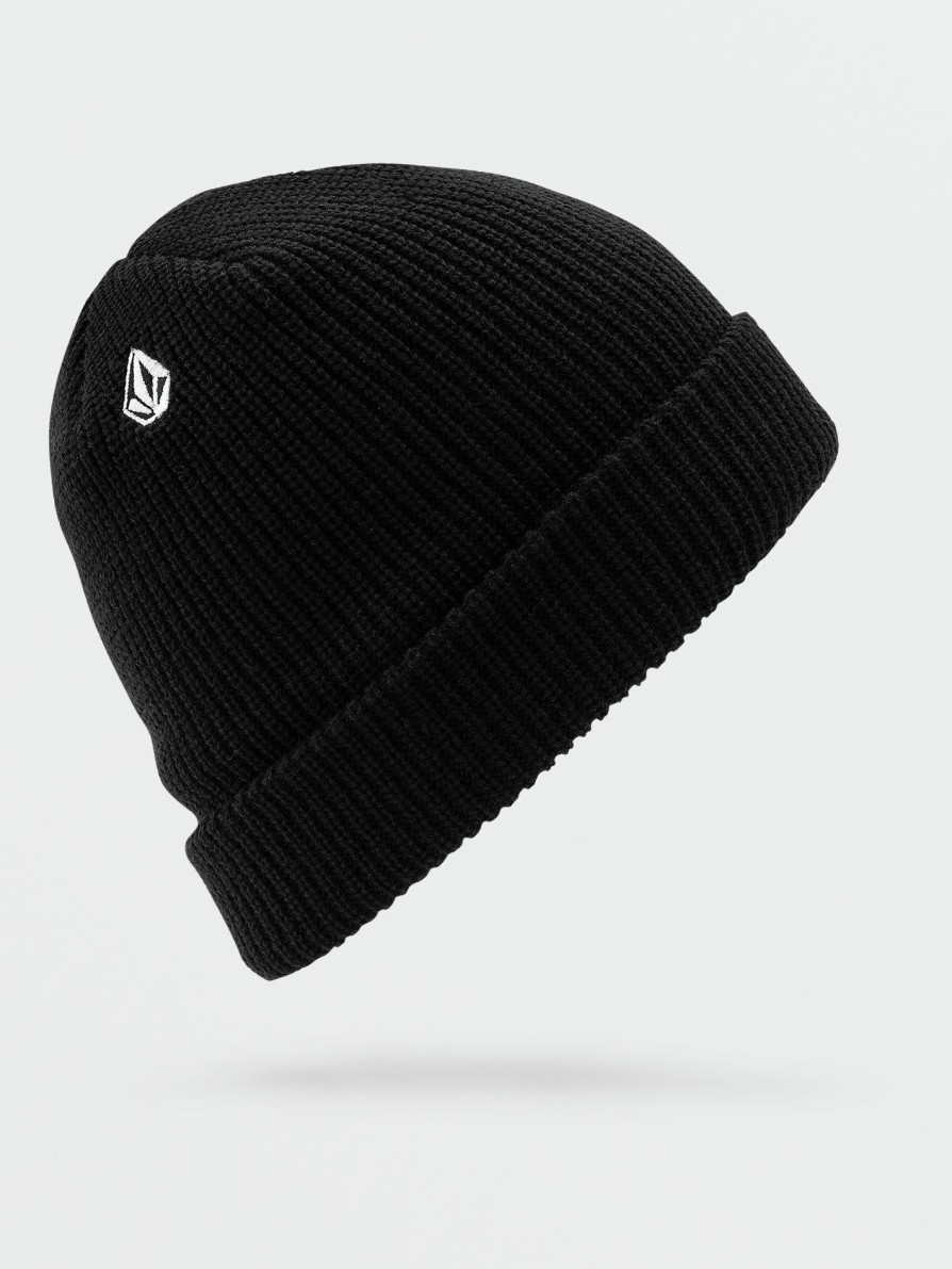 Core Skate * | Volcom Latest Full Stone Beanie Black